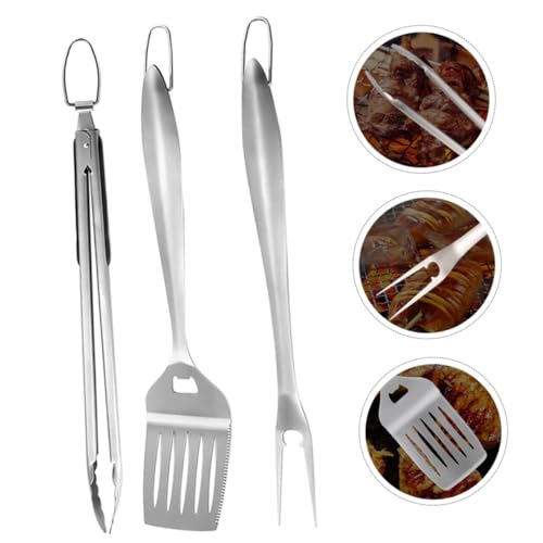 Set de accesorios para parrilla acero inoxidable 3 piezas miniatura 5