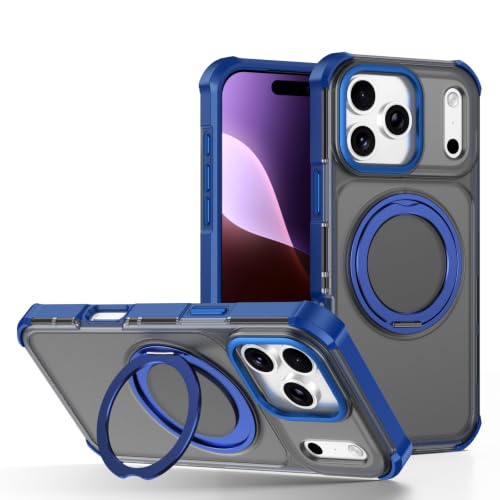 Coque rigide iPhone 16 Pro Max en silicone premium bleu roi