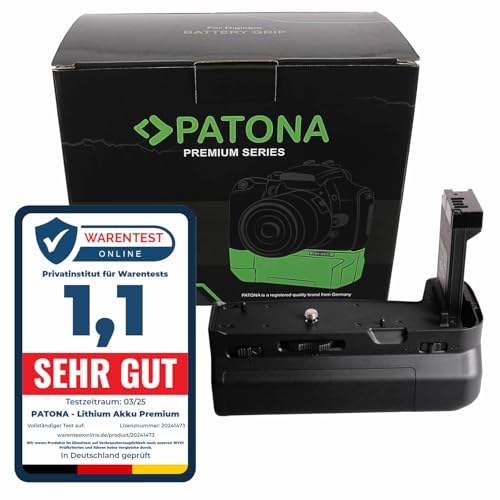 PATONA 1478 Empuñadura de batería para Canon EOS RP y R8 – Compartimento para 2X LP E17, con Disparador Remoto 2,4G – Agarre ergonómico Antideslizante para Retratos y Objetivos Pesados