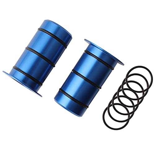 2Pcs/Pack Bike Hub Front Tube Shaft Conversion Seat Adapter Kits Aluminum-Alloy Material And With 6 Black Sealed Rings Front Hub Adapter Aluminum-Alloy Bike Hub Front Tube Shaft Conversion Seat #TOP6