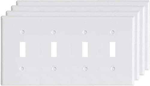 White Decorative Quard Toggle Switch Covers Wall Plate Natural Material Rocker S