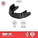 OPRO Snap-Fit Instant Fitting Adult and Youth Sports Mouthguard, Gum Shield for Football, Wrestling, Hockey, Lacrosse, Boxing and Other Contact and Combat Sports (Clear, Youth)