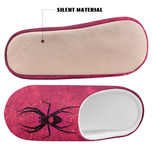 Winter House Slippers Women Men Halloween Guest Slippers Cozy Washable Foldable Flannel Slides4