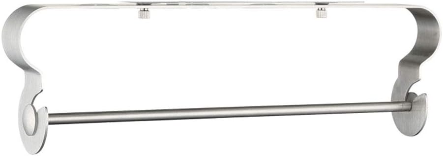 SagaSave Under Cabinet Paper Towel Holder,Self Adhesive Paper Towel Roll Rack for Bathroom Towel and Kitchen, Stainless Steel Wall Mount