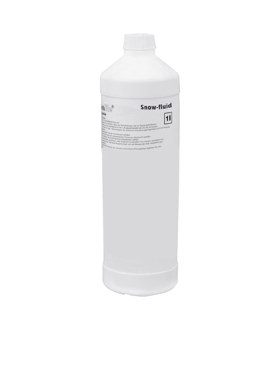 Showlite SM-600 Macchina della Neve incl. Telecomando Wireless + Set 1 L Liquido Neve (Portata Neve: 30 m³/min, Capacità Serbatoio: 1 L, incl. Staffa di Sospensione)