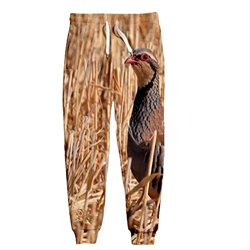 Pantalon de survêtement imprimé motif perdrix 3D aux finitions soignées collection 02