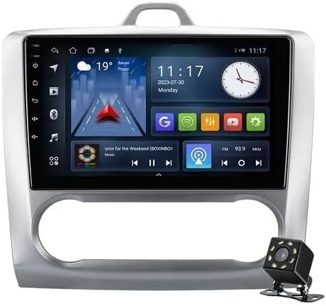 ARAD Car Stereo for FORD FOCUS 2004-2011DIGITAL A.C ANDROID LATEST VERSION Touch Screen 9 INCH, CarPlay, Android Auto, GPS Navigation, Bluetooth WITH REAR CAMERA 1GB RAM + 32GB ROM