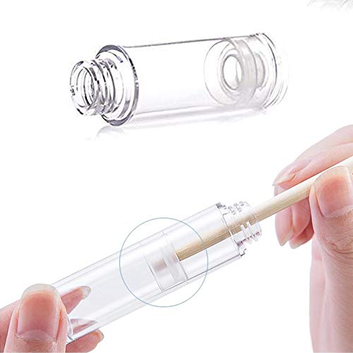 Constore 12Pcs Plastic Vacuum Pump Press Bottles Empty Airless Lotion Bottle Refillable Cosmetic Storage Container Vial Jars Portable Travel Cream Lotion Container Pot (10Ml) #TOP1