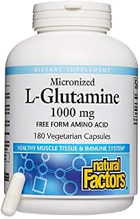 Natural Factors, Micronized L-Glutamine 1000 mg, Supports Healthy Muscle Tissue and Immune System