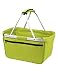 Produktbild HALFAR® HF3939 Shopper Basket Einkaufskorb Korb mit Aluminiumgestäng faltbar , Farbe:Light Green