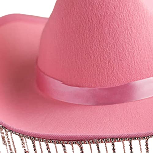 Vaveren Chapéu de vaqueira nupcial fantasia chapéu para foto adereços festa festival de música mulhe