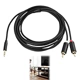 Compatibilité Universelle : Câble cinch jack idéal pour connecter un smartphone, une tablette, un ordinateur portable ou un lecteur MP3 à un amplificateur, un téléviseur, un home cinéma, un haut-parleur actif ou un récepteur audio doté d’une entrée RCA.