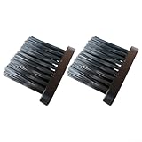 Remplacement facile : la fixation pratique vous permet de remplacer rapidement les anciennes têtes de brosse pour restaurer les performances. La couleur noire se coordonne avec la plupart des ensembles d'outils de cheminée.