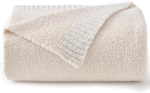 Znhinery Throw Blanket for Couch, Reversible Super Soft Fluffy Kn...