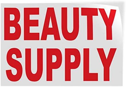 Decal Stickers Multiple Sizes Beauty Supply Red Industrial Vinyl Safety Sign Label Business 14x10Inches Decal Stickers Multiple Sizes Beauty Supply Red Industrial Vinyl Safety Sign Label Business 14x10Inches