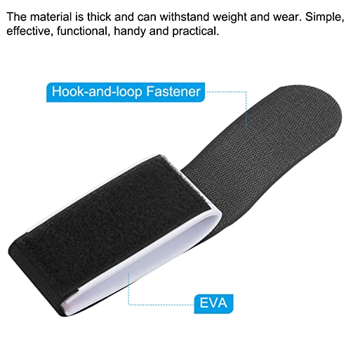 PATIKIL 45cmx5.5cm Ski Strap Fasteners, 4 Pack Adjustable Carrier Strap Ski Wraps Ski Accessories for Skis and Pole Black - Image 4