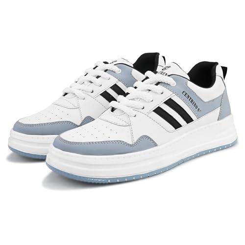 Image of Centrino High Top Sneakers for Men | Shoes for Man Stylish | Casual Lace-Up Lightweight Canvas Walking Shoes | Cushioned Insole | Breathable Comfortable | Anti-Skid Sole | Trendy Mens Sneaker Shoes (9538)