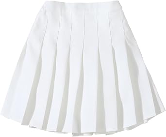 Girls Womens Pleated Skirts with Shorts, 2T-2XL