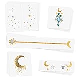 COSMIC GEMS VARIETY SET includes 25 assorted premium waterproof metallic gold & silver temporary foi