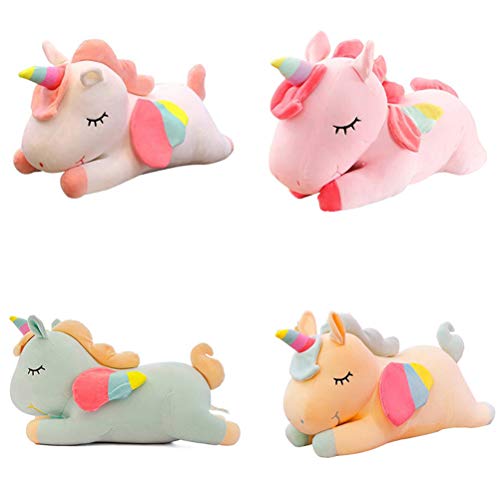 MIXCUT Brinquedo de pelúcia de unicórnio macio, almofada de dormir para bebês, boneca de pelúcia, pr