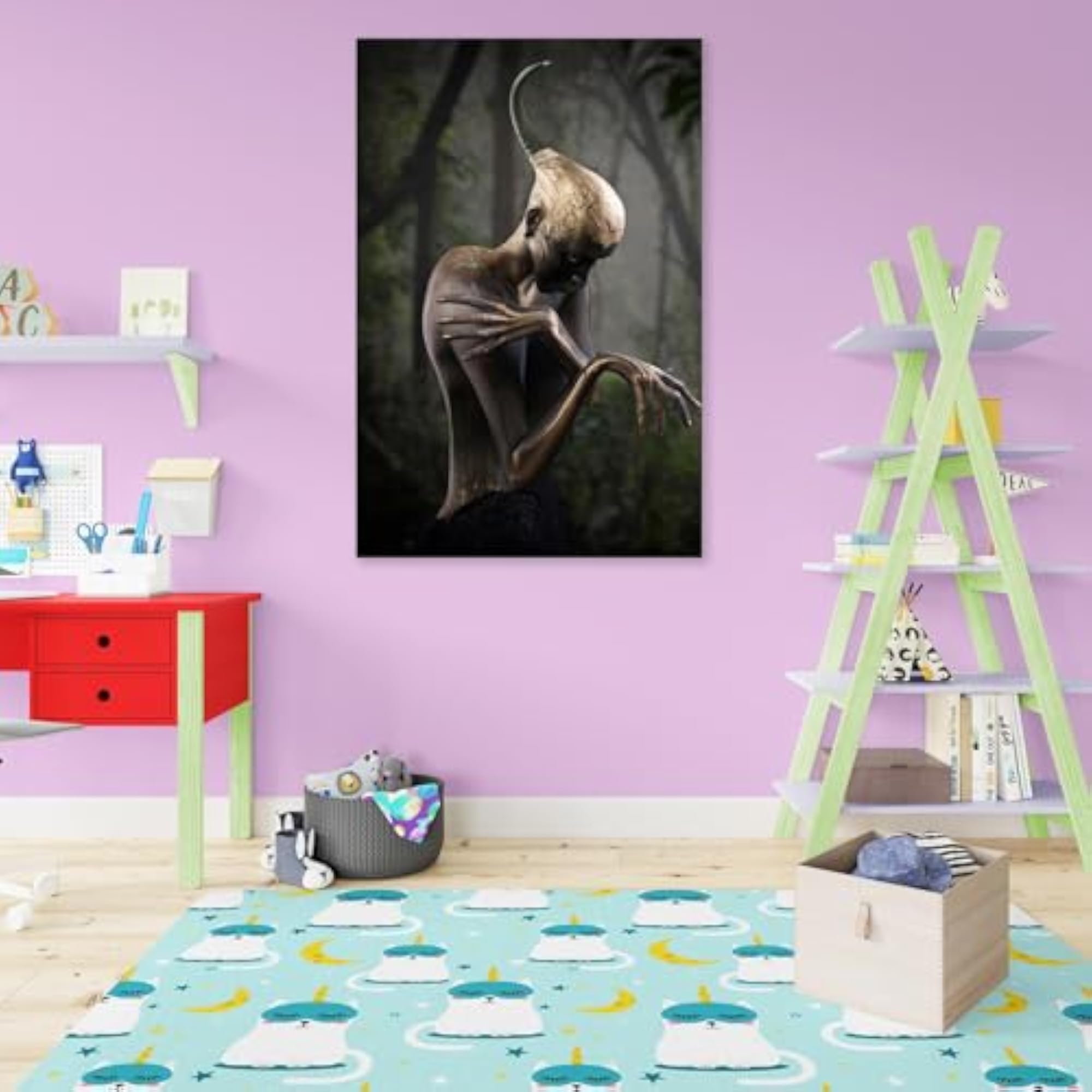 Fantasy Style Portrait Wall Sticker for Home Decoration