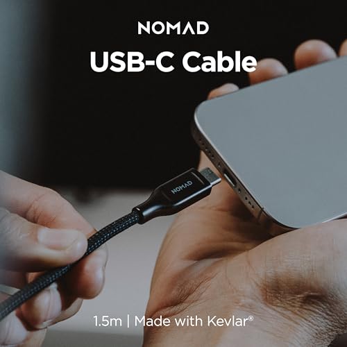 NOMAD USB-C Cable Carbide V3, 1.5M USB-C Built with Kevlar®, USB Type C to USB Type C Cable Fast Charging by NOMAD - Used condition - Image 8