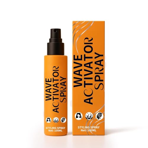 Pulverizador de Activador de Ondas para el Cabelo Natural - Hidratador de Ondas y Curles con Aceite de Coco y Aloe Vera - Refresca y Define el Cabelo Ondado, Curly y Coiled (1 PC)