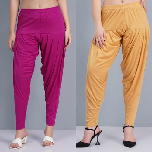 Image of Buy That Trendz Patiala Salwar for Women Relaxed Fit Viscose Patiyala Salwar Harem Bottom Pants