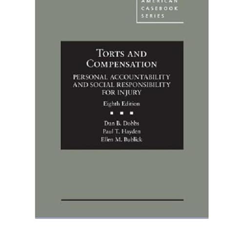 pdf free torts and compensation, personal accountability and social re