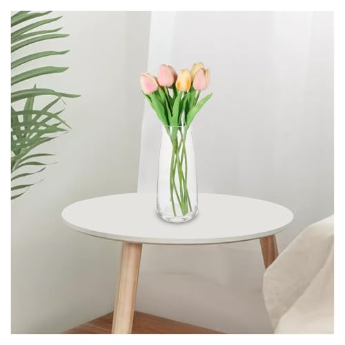 Jarrones de flores pequeños para decoración de escritorio y recipientes de vidrio 8