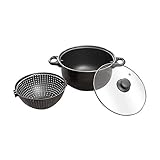 Rotierender Wasserfilter: Nudeln In Einem Bio-Topf Kochen. Der Filter Dreht Sich So, Dass Das Wasser Draußen Und Die Lebensmittel Drinnen Bleiben.