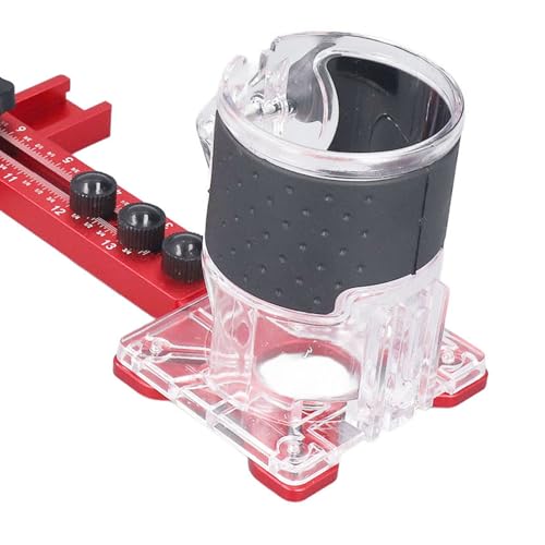 Router -Mahlen -Rillenhalterung 4 in 1 Schrank Hardware Jig Circle Schnittanleitung Einstellbares Holzbearbeitungswerkzeug 445 mm l
