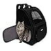 FREESOO Sac de Transport Chat Chien Pliable avec Sortie Zippée sur Deux côtés Sac à Dos pour Animaux Respirant Paniers de Transport avec Fenêtre en Maille Filet pour Voyage en Train Voiture Avion