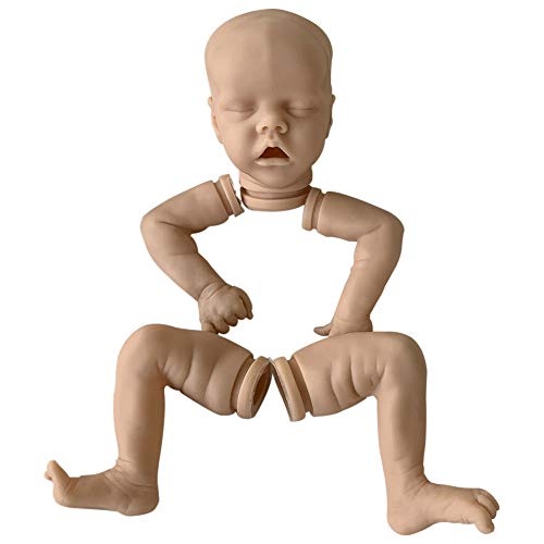 YYWJ Reborn Baby Doll 18 pulgadas sin pintar DIY Reborn Kits con Real Soft Touch Forma Realista Bebé Muñeca Soft Vinly Body para Niños Regalo