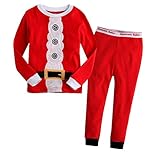 Style:Confortable;à la mode MissFox Enfant Garçons Père Noël Manches Longues Pyjama Ensemble comme l\'image 7