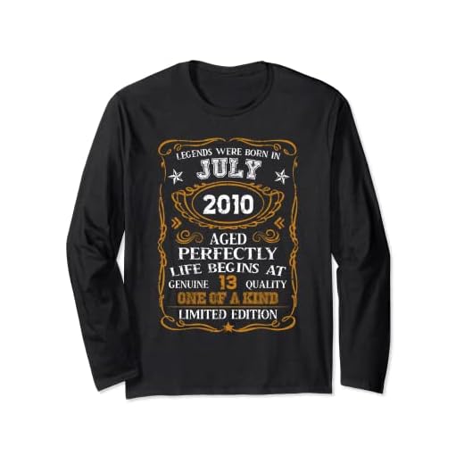 Regalos de cumpleaños 13 de julio de 2010 Manga Larga