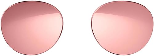 Bose Colección Frames Lens Collection, espejo rosa dorado estilo Rondo (polarizado), lentes de repuesto intercambiables, tamaño mediano