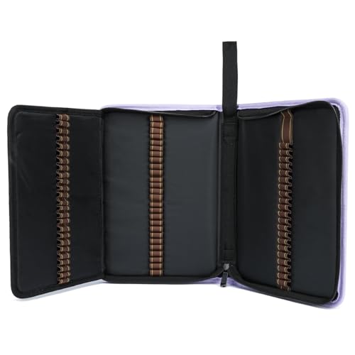 Image of YOUNGCOL 72 Slots Colored Pencil Case Pencil Holder Color pencil organizer Storage (Purple)