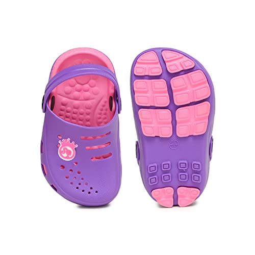 Image of toothless Barbie Kids Girls Purple /Pink Clogs