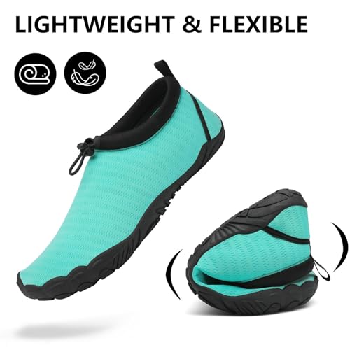 Image of Mishansha Womens Mens Water Swim Shoes Wide Toe Box Barefoot Shoes US Size 5.5-13.5 Women / 3-11.5 Men