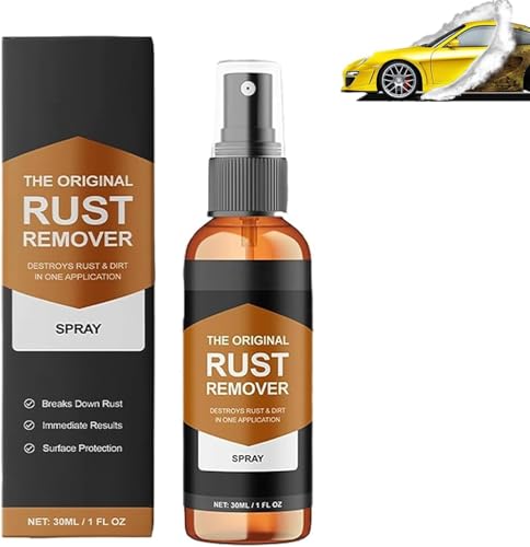 kaiwern Rust Remover Spray, Rust Remover for Metal, Rust Protection Spray for Metal, Iron Stain Cleaner for Multiple Surfaces,for Heavy Duty Rust Dissolver for Metal, Tools, Cars, Chains (1 Pack)