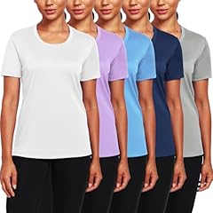 Crew Neck: 12# Grey+navy+blue+purple+white, 5 Pack