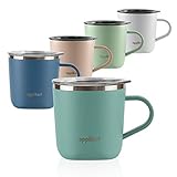 HOCHWERTIG - Der eppikan EppiLungo Becher ist aus hochwertigem 18/8 Edelstahl hergestellt. Dank der doppelwandigen Vakuumisolierungstechnologie hält die Tasse Ihre Getränke länger warm oder kühl. Der Deckel aus Tritan und Silikon ist BPA frei und lebensmittelecht.