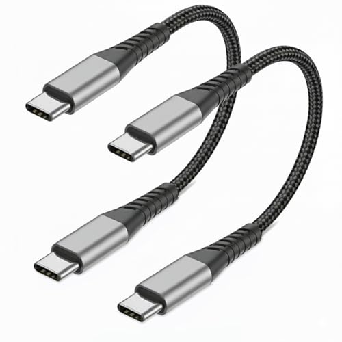 6 inch Short USB C to USB C Cable, 2Pack 0.5FT iPhone Type C to T...