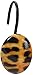 Carnation Home Fashions PHPA-LEP/M Leopard Resin Shower Curtain Hooks, Multicolor
