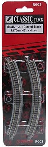Rokuhan R003 Z Scale Curved Track R170 45 Degree z Scale Track