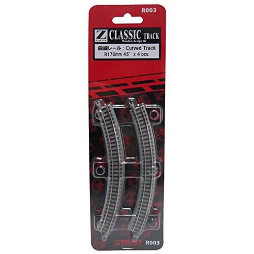 Rokuhan R003 Z Scale Curved Track R170 45 Degree z Scale Track