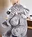 Ryttir 24 Inch Fuzzy Large Elephant Stuffed Animal, Soft Stuffed Elephants Plush Toy Cuddly Bedroom, Funny Elephant Gifts for Women Girls Boys