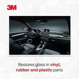 3M Car Dashboard Dresser (500 ml) | Restores Gloss and Shine on Dashboard and Other Plastic Parts | Protection from UV Rays and Fading