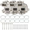 MITZONE Upgrade Aluminum Lower Intake Manifold with Gasket Compatible with 2011-2021 Jeep Dodge RAM Chrysler 3.6L V6 Vehicles Grand Cherokee Wrangler Journey Grand Caravan Town & Country 05184199AF